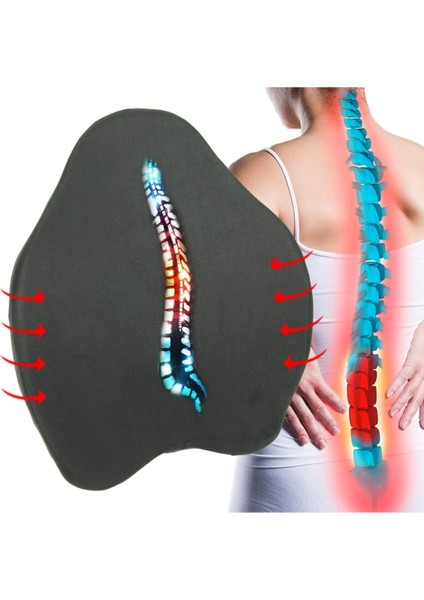 Ankaflex Ortopedik Visko Yeni Nesil Anatomik Bel Ofis Sırt Destek Minderi Visco Bel Yastığı Koltuk Minderi