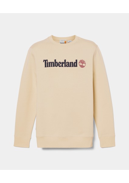Kennebec Rıver Linear Logo Crew Neck Swe Erkek Kahverengi Sweatshirt TB0A5UJYEFL1