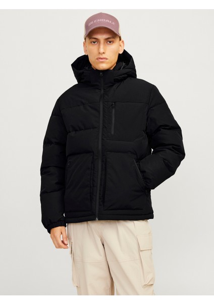 Jack & Jones Jjeotto Puffer Jacket Sn Erkek Siyah Ceket 12258416-02