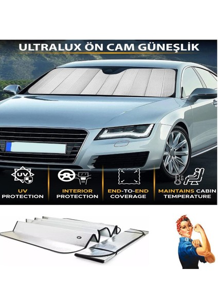 Katlanabilir Vantuslu Araba Perdesi Güneş Önleyici