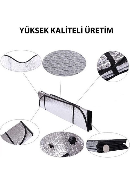 Tüm Araçlara Uygun Ön Cam Güneşliği Oto Güneş Gözlüğü Alüminyum Ön Cam Güneşlik Yüksek Kalite