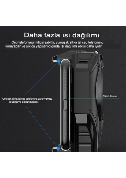 DL06 Radyatör Telefon Soğutucu Fan 13