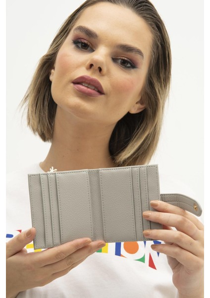United Colors of Benetton Kadın Cüzdan BNT 1243 - Açık Gri fiyatları
