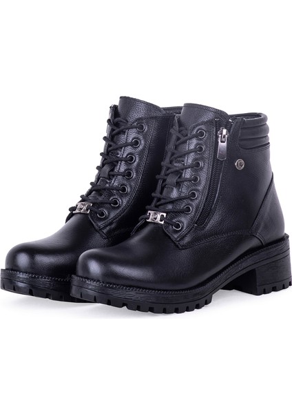 54071 Kadın Hakiki Deri Fermuarlı Bağcıklı Bot fiyatları