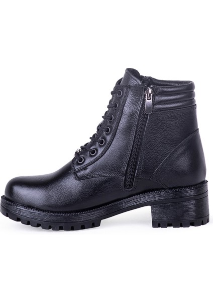 54071 Kadın Hakiki Deri Fermuarlı Bağcıklı Bot fırsatları