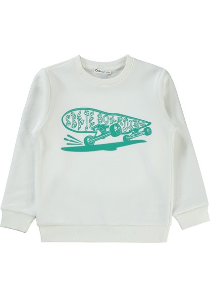 Civil Boys Erkek Çocuk Sweatshirt 6-9 Yaş Çam Yeşili