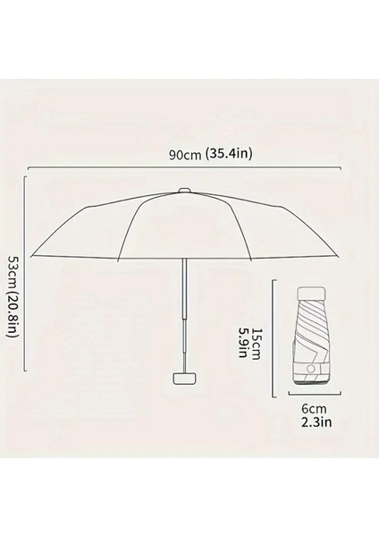 Rahat Hafif Taşınabilir Şemsiye