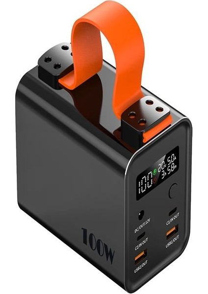 Akım Korumalı PD100W 30000MH 2usb-C 2usb-A 1dc Çıkış En Ofis Kamp Laptop Pc Hızlı Şarj LED Powerbank