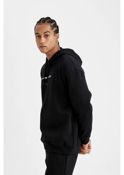 Fit NBA Houston Rockets Comfort Fit Kapüşonlu Kalın Sweatshirt C9276AX24AU