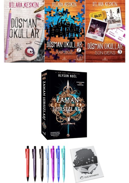 Düşman Okullar 3lü Set Dilara Keskin ve Zaman Hırsızları Alyson Noel