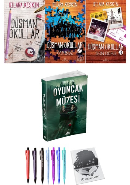 Düşman Okullar 3lü Set Dilara Keskin ve Oyuncak Müzesi Emre Gül