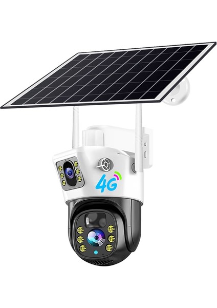 4 Mp Çift Lens Güneş Enerjili Sim Kartlı Kamera