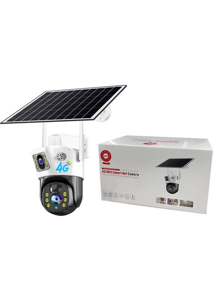 4 Mp Çift Lens Güneş Enerjili Sim Kartlı Kamera