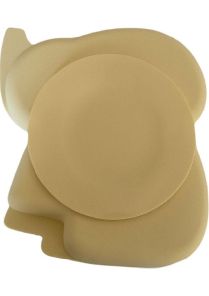 Vakumlu Silikon Mama Tabağı, Altı Vakumlu Mama Tabak, Silikon Kaşık, Çatal / Sarı modelleri