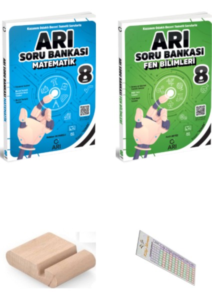 2025 8. Sınıf LGS Matematik - Fen Bilimleri Bilimleri Soru Bankası 2025 LGS - Telefon Tutucu - Soru Çözüm Ayracı