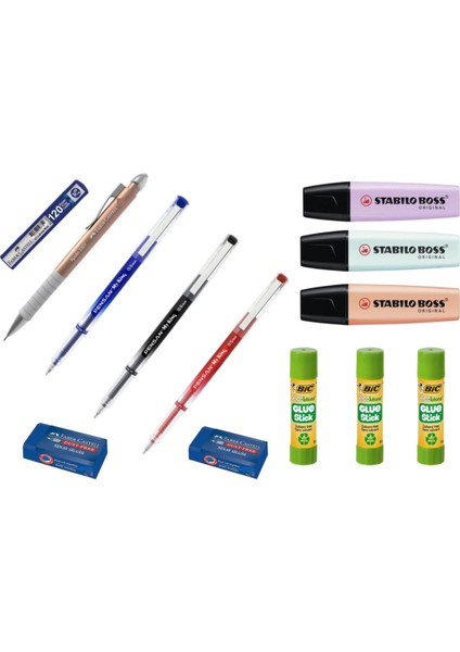 Faber Castell Apollo /stabilo Kalem ve Yazı Seti (Afm 5915)- Onüç Parçalı Set