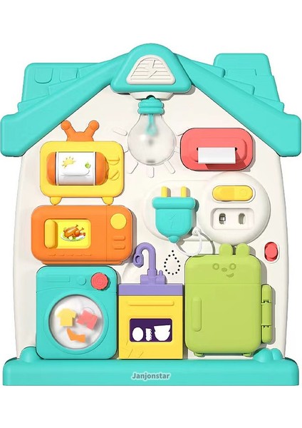Yeni Ürün: Montessori Meşgul Tahta Çocukların Puzzle Early Education Thinking, Lighting, Sound Effects, Small Bookstore Games (Yurt Dışından)
