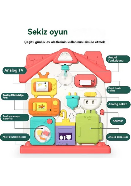 Yeni Ürün: Montessori Meşgul Tahta Çocukların Puzzle Early Education Thinking, Lighting, Sound Effects, Small Bookstore Games (Yurt Dışından) modelleri