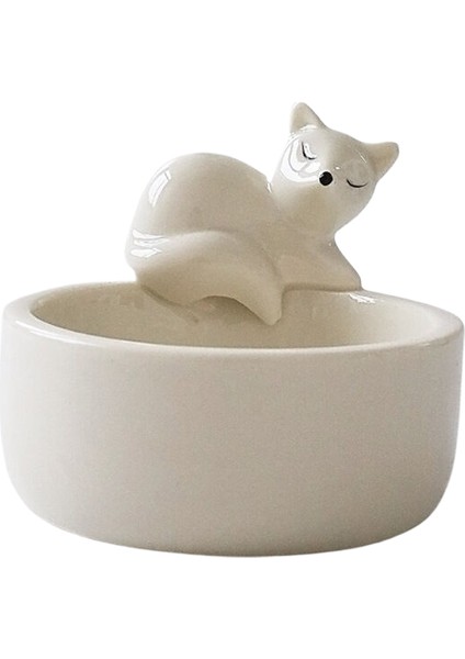 Küçük Fox Candlestick Ceramic Aromatherapy Kutusu (Yurt Dışından)