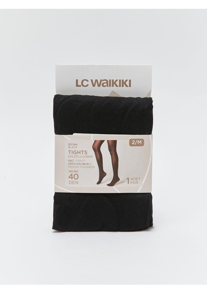 Lcw Dream Sıyah 40 Denye Mat Kadın Külotlu Çorap