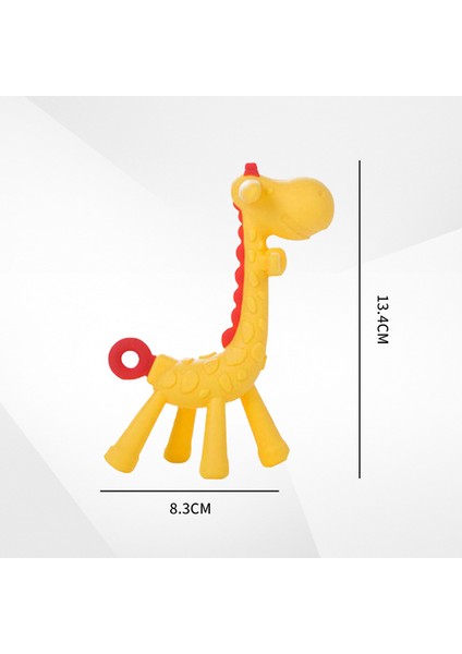 Ruyı Zürafa Diş Kaşıyıcı Oyuncak Gıda Sınıfı Silikon Malzeme Bebek Diş Çıkarma Çubuğu Geyik Isırığı (Yurt Dışından)
