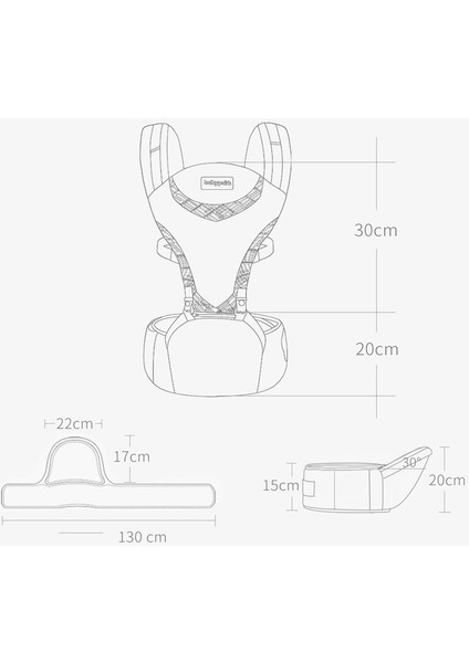 Bel Taburesi Ergonomik Çok Fonksiyonlu Yenidoğan Kanguru Bebek (Yurt Dışından)