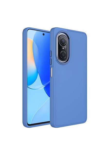 Huawei Nova 9 Se Kılıf Metal Çerçeve ve Buton Tasarımlı Silikon Luna Kapak