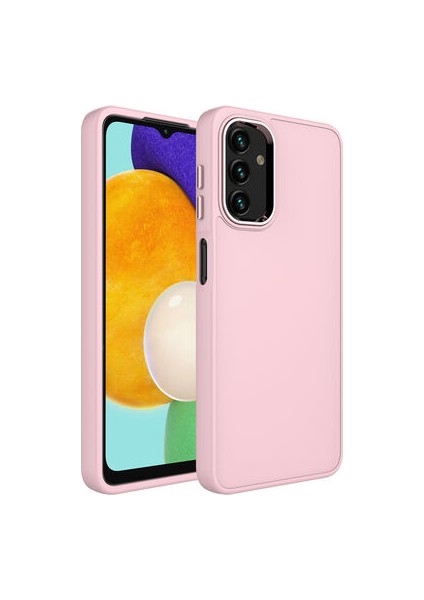 Samsung Galaxy A13 4g Kılıf Metal Çerçeve ve Buton Tasarımlı Silikon Luna Kapak