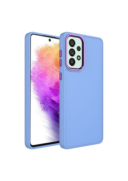 Samsung Galaxy A33 5g Kılıf Metal Çerçeve ve Buton Tasarımlı Silikon Luna Kapak