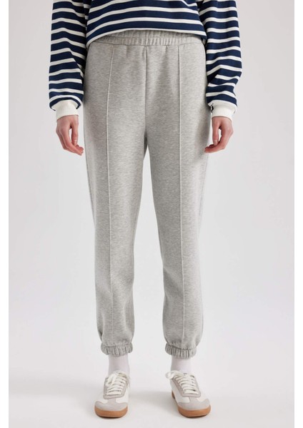 Coool Kalın Jogger Eşofman Altı Basic Düz Beli Paçası Lastikli Cepli Z4825AZ23SP