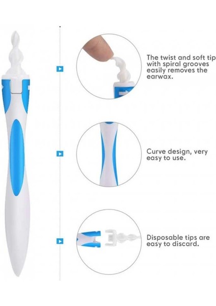 Find Back Pratik Kulak Temizleme Aparatı Silikon Kit Ear Claning