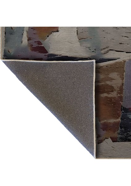 Shape Koleksiyonu Bej Tonlar Çok Renkli Dokuma Taban Modern Dekoratif Halı 31 indirimleri