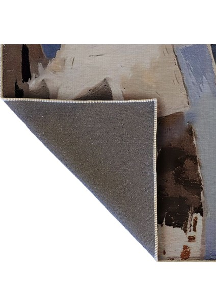 Shape Koleksiyonu Pastel Tonlar Karma Desenli Dokuma Taban Modern Dekoratif Halı 21