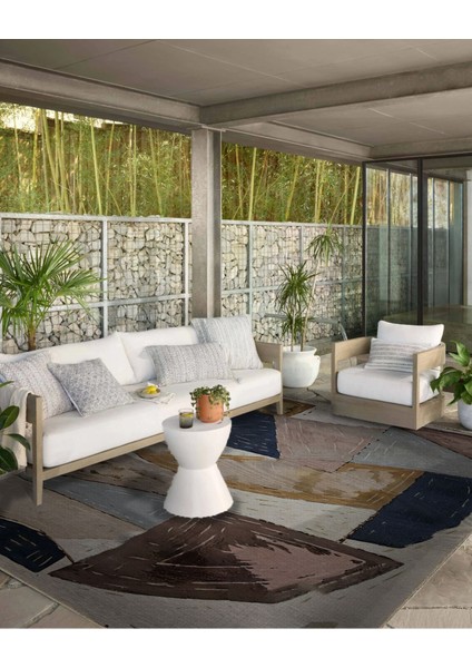 Shape Koleksiyonu Bej Pastel Tonlar Karma Şekiller Dokuma Taban Modern Dekoratif Halı 27 modelleri