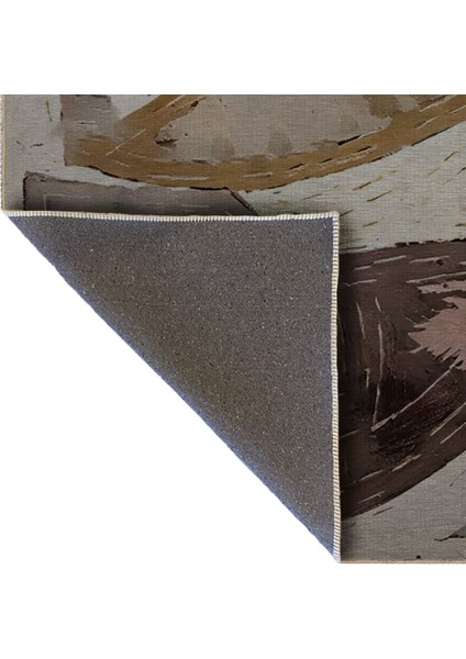 Shape Koleksiyonu Bej Pastel Tonlar Karma Şekiller Dokuma Taban Modern Dekoratif Halı 27