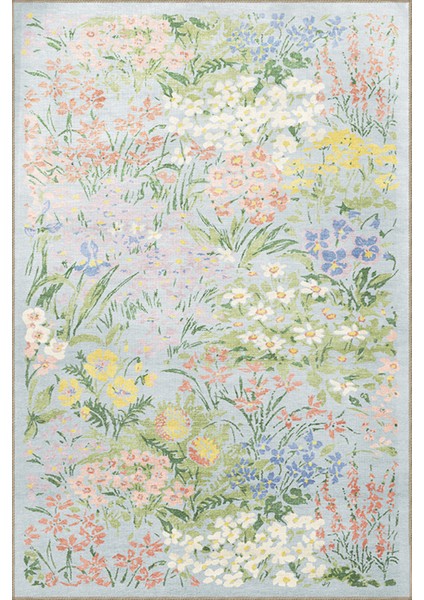 Rugs Modern Floral Temalı Çok Renkli Çiçek Desenli Kreatif Modern Dekoratif Halı 3427