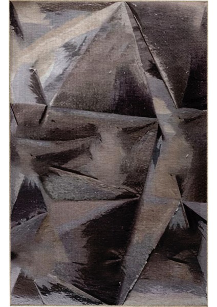 Shape Koleksiyonu Gri Tonlarda Geometrik Detaylı Dokuma Taban Modern Dekoratif Halı 44 fırsatları