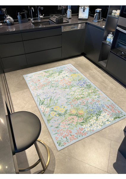 Rugs Modern Floral Temalı Çok Renkli Çiçek Desenli Kreatif Modern Dekoratif Halı 3427 fiyatları