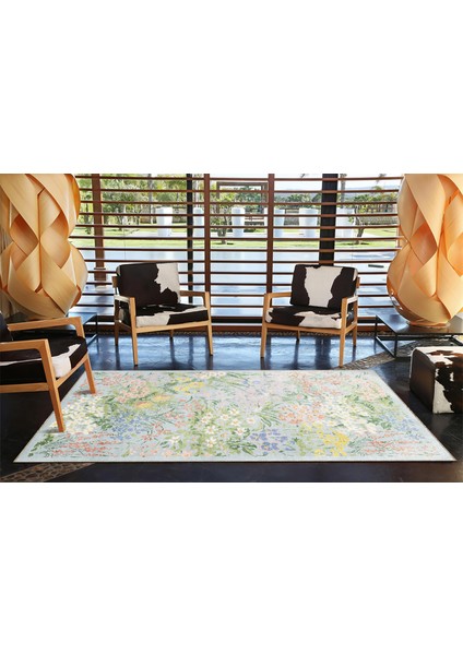 Rugs Modern Floral Temalı Çok Renkli Çiçek Desenli Kreatif Modern Dekoratif Halı 3427 modelleri
