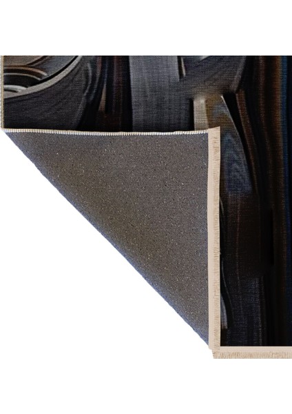 Shape Koleksiyonu Gri Bej Kahve Tonlarda Soyut Desenli Dokuma Taban Modern Dekoratif Halı SHAPE63 indirimleri