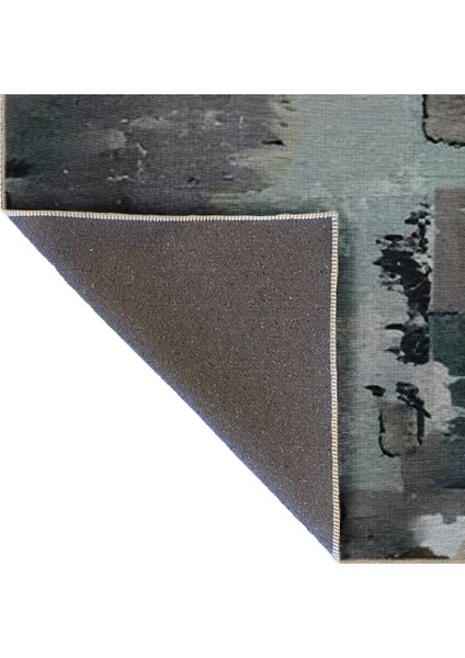 Shape Koleksiyonu Gri Tonlarda Soyut Desen Dokuma Taban Modern Dekoratif Halı 46 indirimleri
