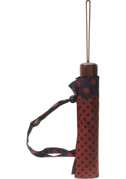 April Lüx Şemsiye Lacivert Puantiyeli Kırmızı modelleri