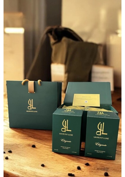 Premium Hediye Kutulu Un Petit Luxe Elegante Extrait De Parfum 50 Ml Exclusive Kadın Parfüm Seti (2'Li)