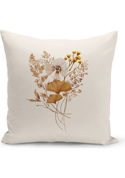 Flower Serisi Çift Tarafı Dijital Baskılı Kırlent Kılıfı (Cushion Cover)