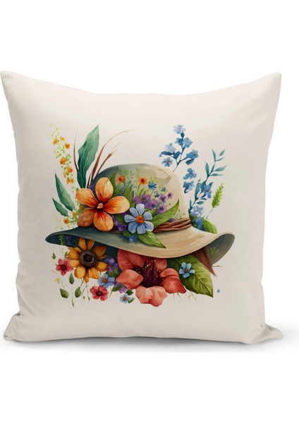 Vintage Serisi Çift Tarafı Dijital Baskılı Kırlent Kılıfı (Vintage Cushion Cover)