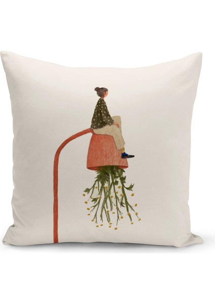 Bohem Serisi Çift Tarafı Dijital Baskılı Kırlent Kılıfı (Bohem Cushion Cover)