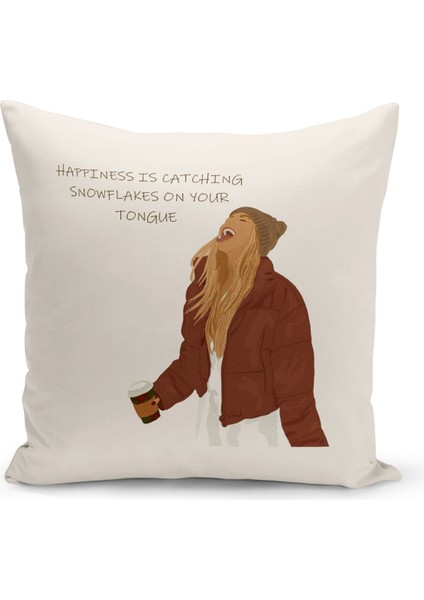 Bohem Serisi Çift Tarafı Dijital Baskılı Kırlent Kılıfı (Bohem Cushion Cover)