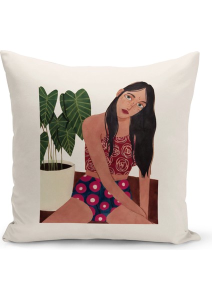 Bohem Serisi Çift Tarafı Dijital Baskılı Kırlent Kılıfı (Bohem Cushion Cover)