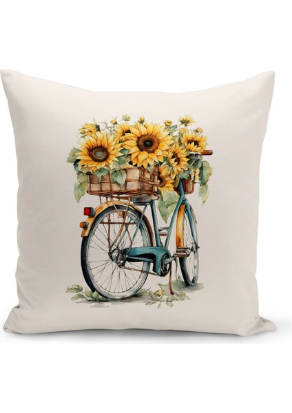 Vintage Serisi Çift Tarafı Dijital Baskılı Kırlent Kılıfı (Vintage Cushion Cover)