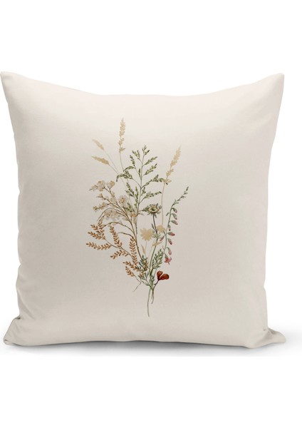 Flower Serisi Çift Tarafı Dijital Baskılı Kırlent Kılıfı (Cushion Cover)